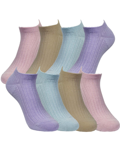 Women's Anti Bacterial-Odor-Moisture Wicking Low Cut Socks with Germanium Infused Fiber