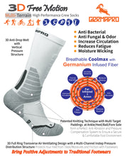 Load image into Gallery viewer, Black &amp; White Boot Socks for Men &amp; Women w/Anti Odor Moisture Wicking Germanium &amp; Coolmax All Seasons 2 Pairs