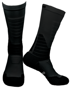 Black & White Boot Socks for Men & Women w/Anti Odor Moisture Wicking Germanium & Coolmax All Seasons 2 Pairs