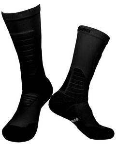 Black & White Boot Socks for Men & Women w/Anti Odor Moisture Wicking Germanium & Coolmax All Seasons 2 Pairs