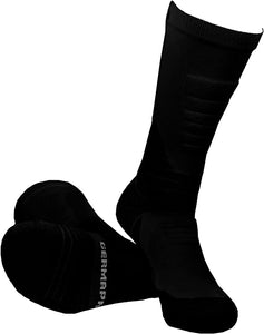 Black & White Boot Socks for Men & Women w/Anti Odor Moisture Wicking Germanium & Coolmax All Seasons 2 Pairs