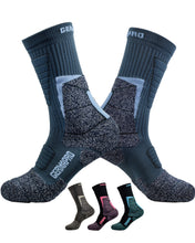 Load image into Gallery viewer, Men&#39;s Hiking Socks Work Boot Socks w/Anti-Odor-Blister Moisture Wicking Germanium &amp; Coolmax All Season