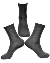 Load image into Gallery viewer, Men&#39;s 2/3 Crew Antibacterial Odor Moisture Wicking Circulation Dress Socks with Germanium Infused Fiber