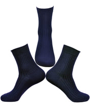 Load image into Gallery viewer, Men&#39;s 2/3 Crew Antibacterial Odor Moisture Wicking Circulation Dress Socks with Germanium Infused Fiber