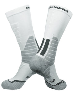 Black & White Boot Socks for Men & Women w/Anti Odor Moisture Wicking Germanium & Coolmax All Seasons 2 Pairs