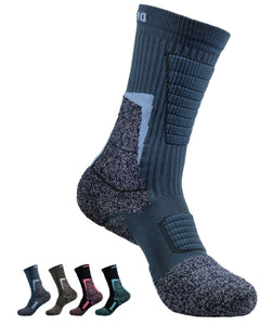 Men's Hiking Socks Work Boot Socks w/Anti-Odor-Blister Moisture Wicking Germanium & Coolmax All Season