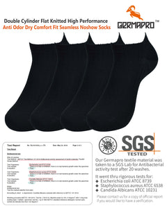 Anti Bacterial-Odor-Moisture Wicking Unisex Low Cut Socks with Germanium Infused Fiber 4 Pairs