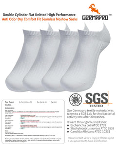 Anti Bacterial-Odor-Moisture Wicking Unisex Low Cut Socks with Germanium Infused Fiber 4 Pairs