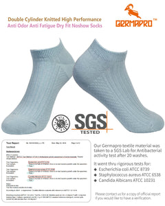 Women's Anti Bacterial-Odor-Moisture Wicking Low Cut Socks with Germanium Infused Fiber