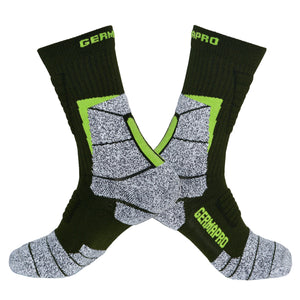 Men's Hiking Socks Work Boot Socks w/Anti-Odor-Blister Moisture Wicking Germanium & Coolmax All Season